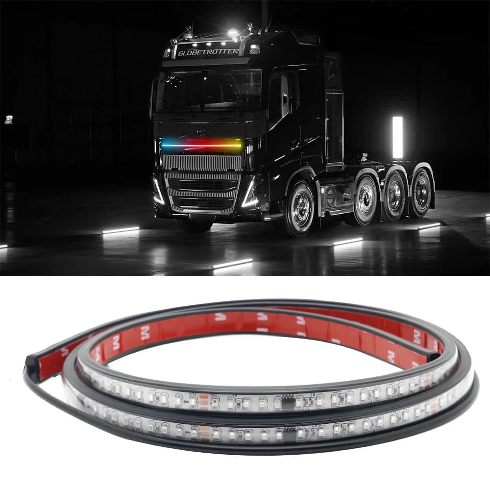 Led 24V camion bandes lumineuses RGB Flexible coloré atmosphère lampe lumière d'avertissement bande