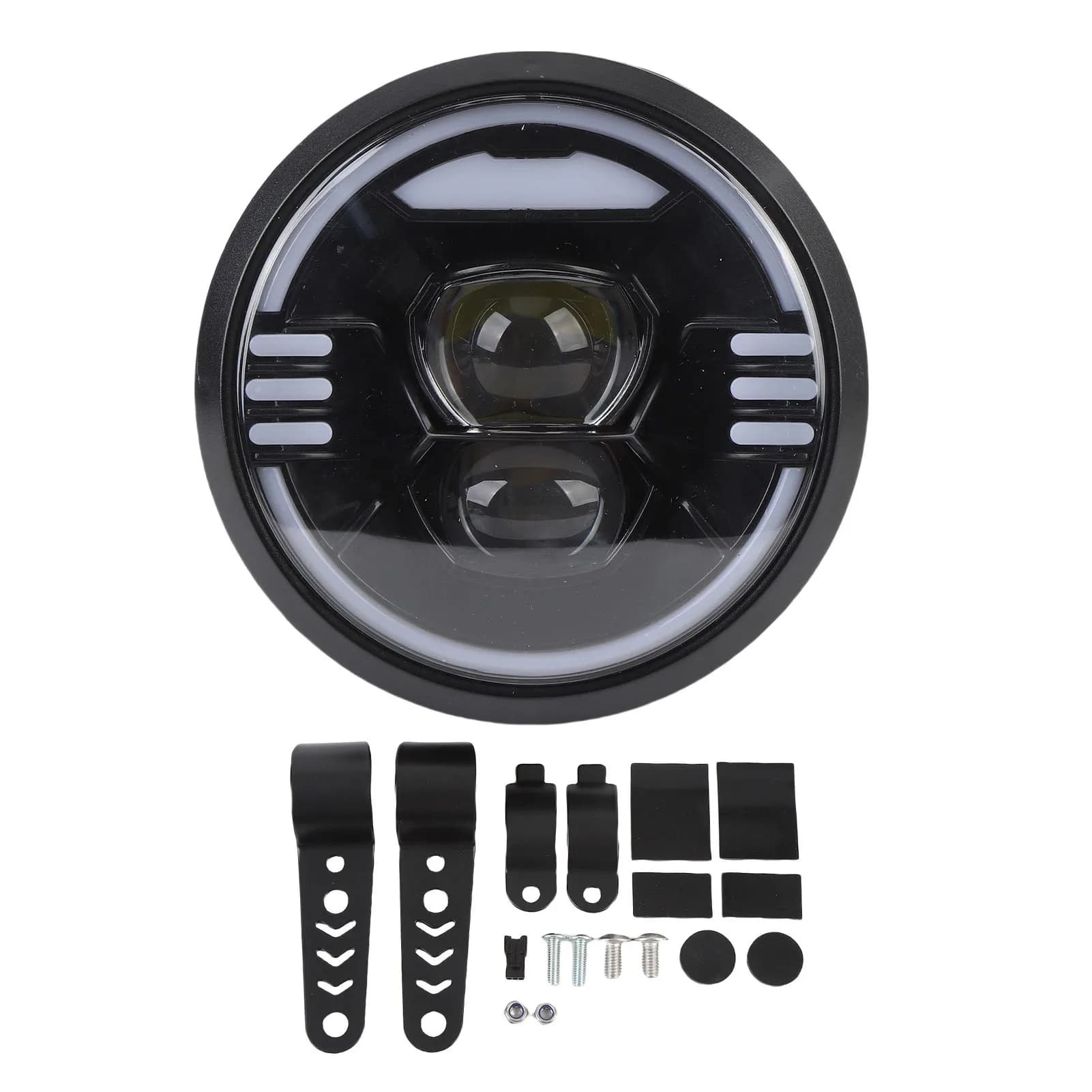 Lampe frontale de vélo électrique, haute luminosité, phare avant LED avec support pour la conduite d