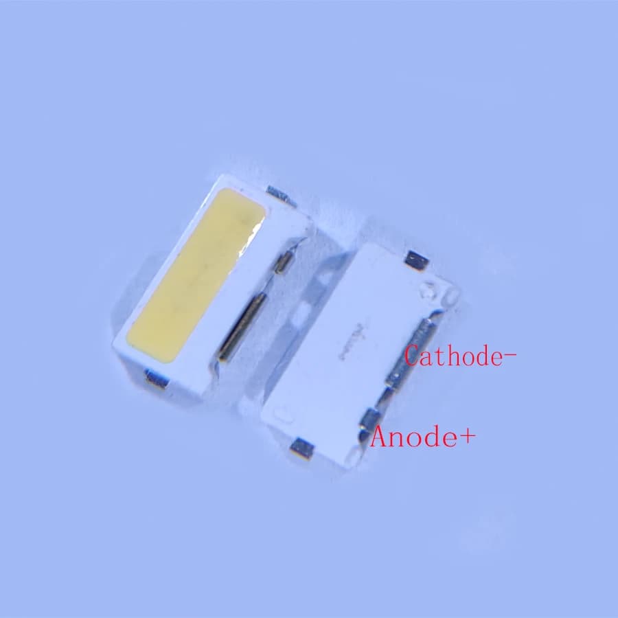 LED haute puissance pour rétroéclairage TV, blanc froid, Edge SMD 100, 6V, 1W, 160mA, 7032 pièces pa