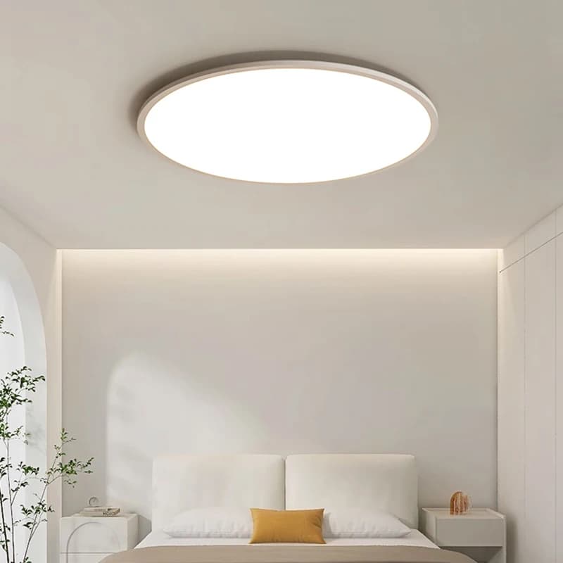Plafonnier Carré et Rond Ultra Fin, Haute Luminosité, Luminaires Blancs, Salon, Chambre à Coucher, D