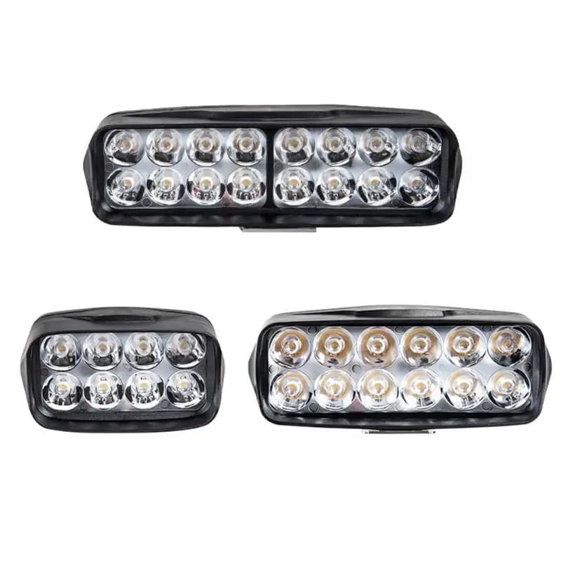Phare de moto 8/12/16 LED, feux de route étanches, phare auxiliaire, projecteur externe pour scooter