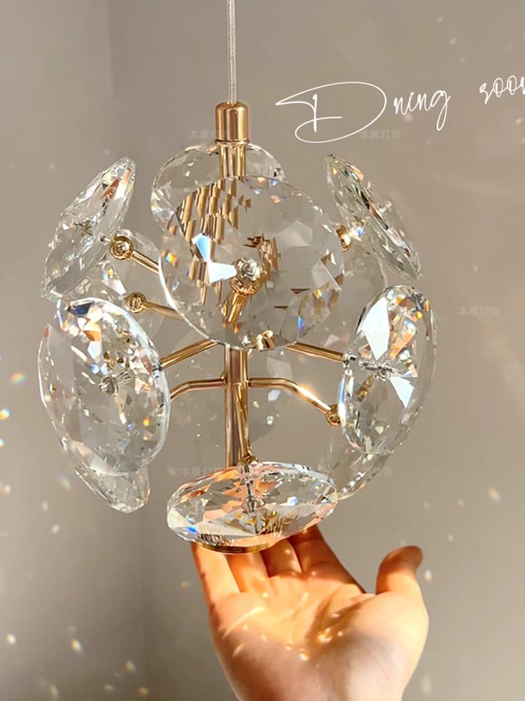 Moderne K9 pur cristal chevet petit lustre lumière luxe cristal applique couloir plafonnier barre dé