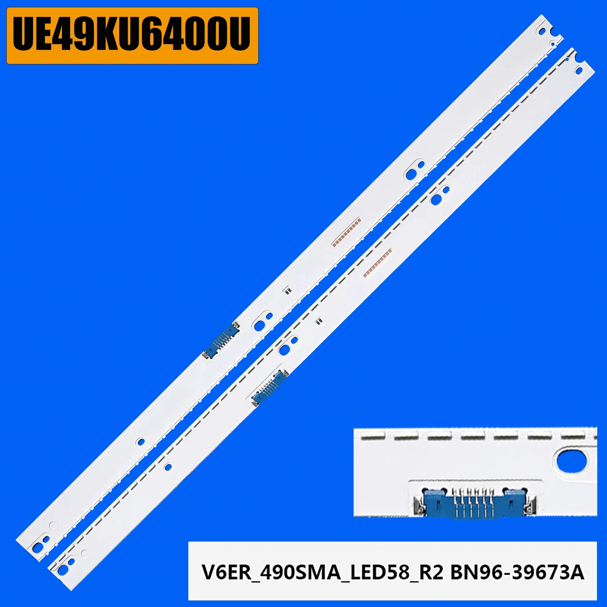 Bande de rétroéclairage LED pour UE49KU6400U UE49KU6450 UE49KU6452 UE49KU6459 UE49KU6400 UE49MU6500