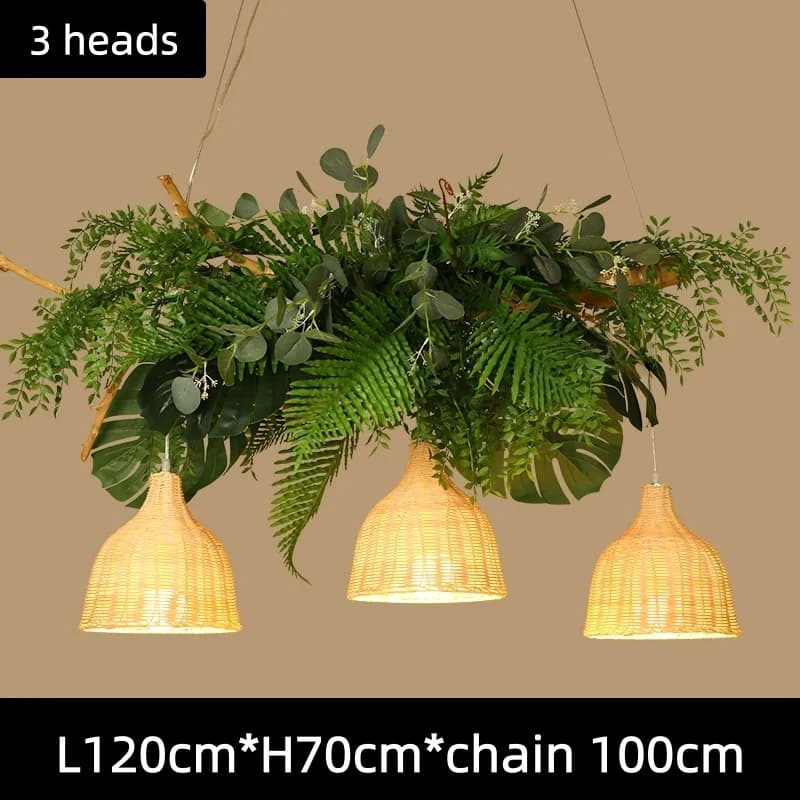 Lampe LED suspendue en forme de plante de lierre vert simulé, Style nordique, pour Restaurant, café,