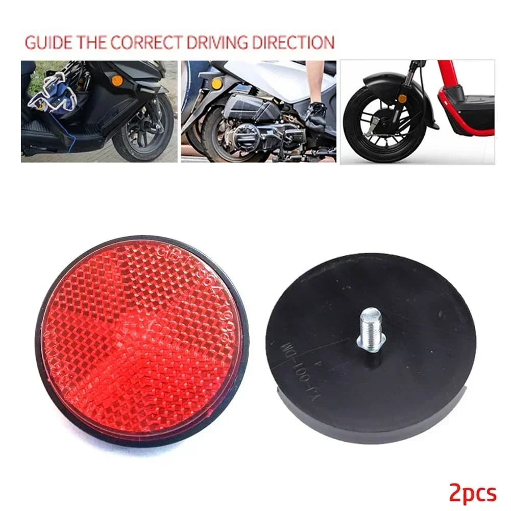 Réflecteur circulaire M6, partie lumineuse pour MOTO, moto, nuit, camions en plastique, vélos, haute