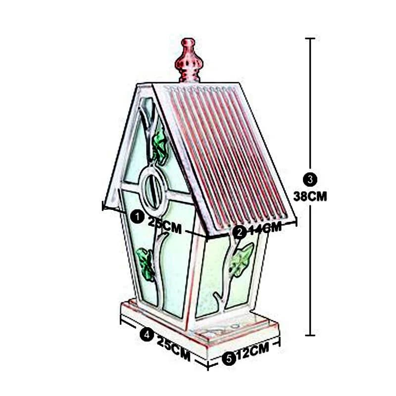 Lampe de poteau de portail de villa de style européen, applique murale extérieure étanche pour potea