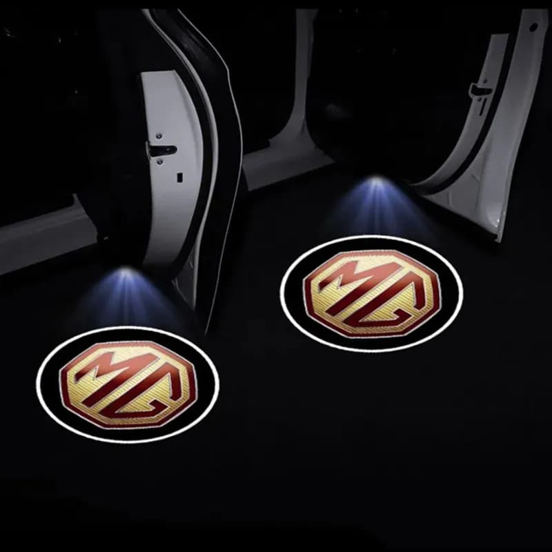 Pour MG ZR ZS HS GS GT EZS MG3 MG5, 2 lampes LED HD pour portière de voiture avec logo GT Line, proj