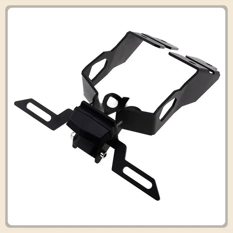 Support de plaque d'immatriculation arrière de moto avec support de plaque lumineuse LED pour Suzuki