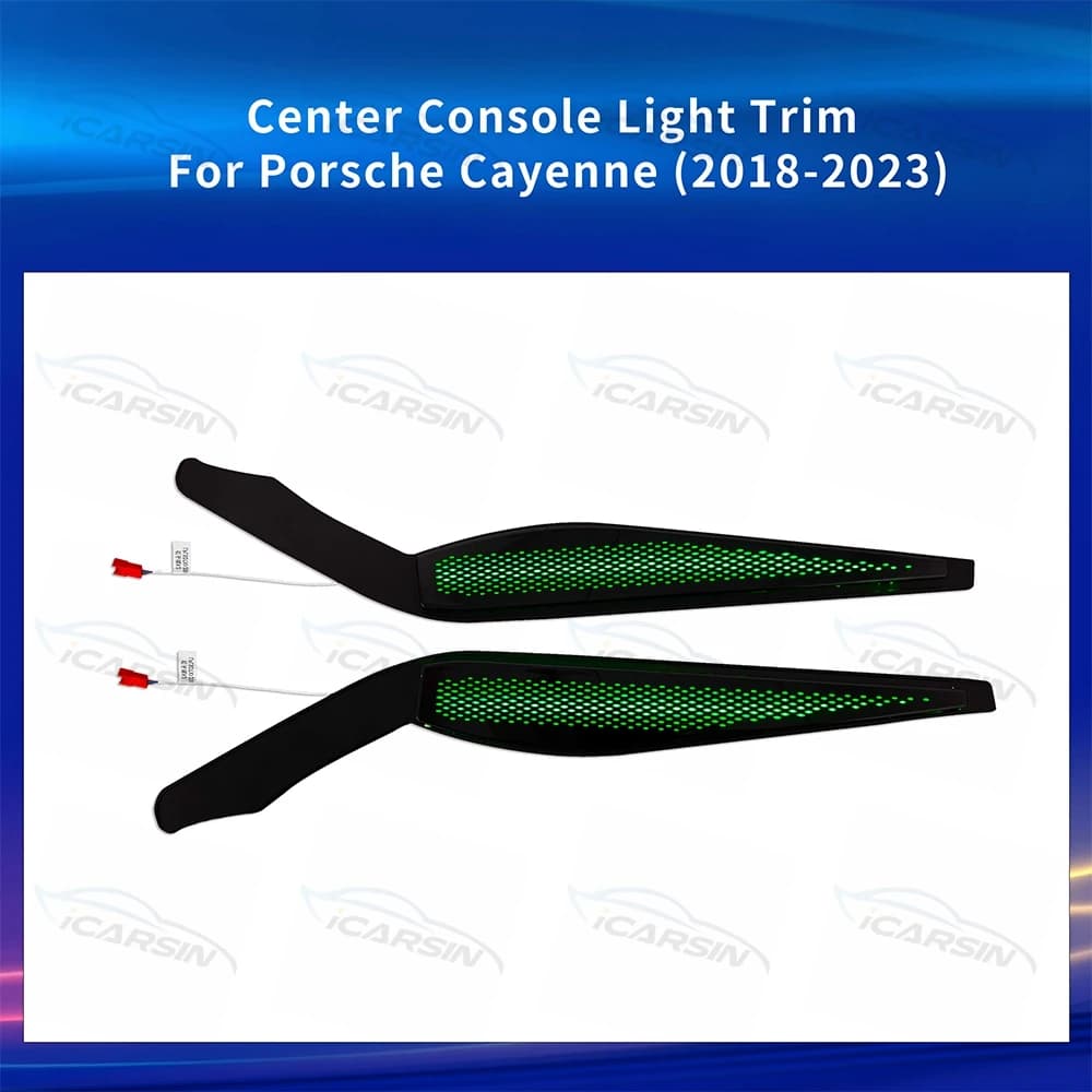 Panneau de garniture de lumière de Console centrale de voiture, pour Porsche Cayenne 2018 à 2023, ac