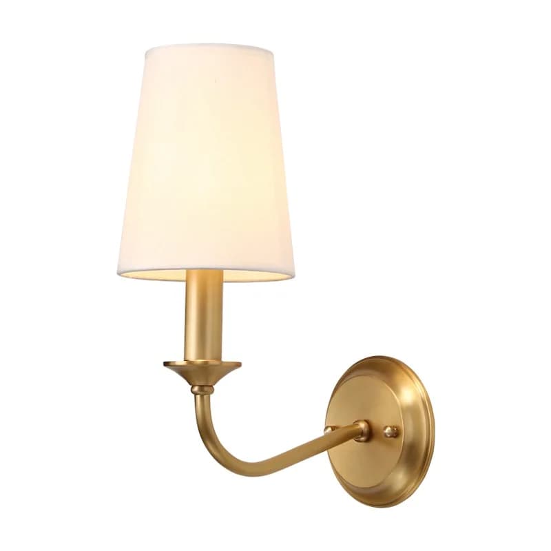 Lustre suspendu doré de style rural américain pour salon, chambre et restaurant, avec abat-jour en t