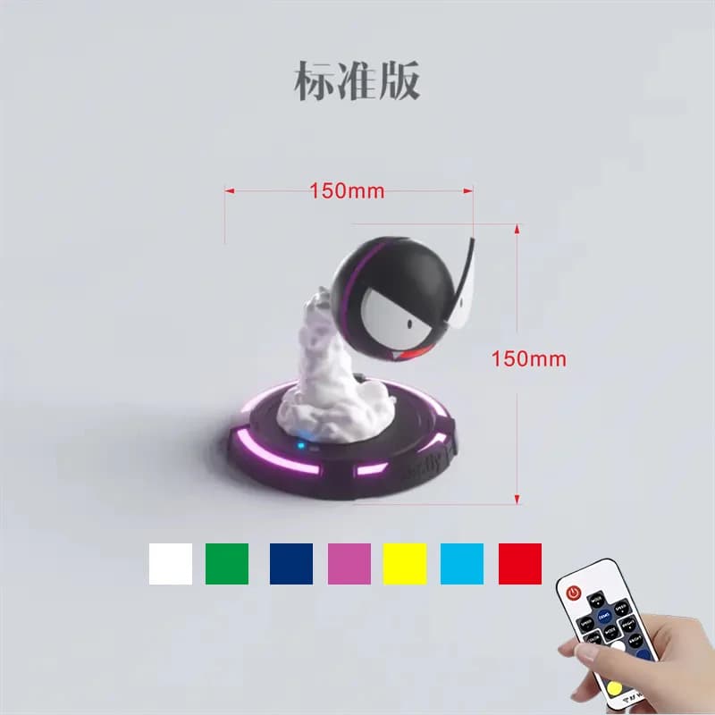 Pokemon Anime Figure Gastly Led veilleuse humidificateur 3-en-1 brume fraîche aromathérapie changeme