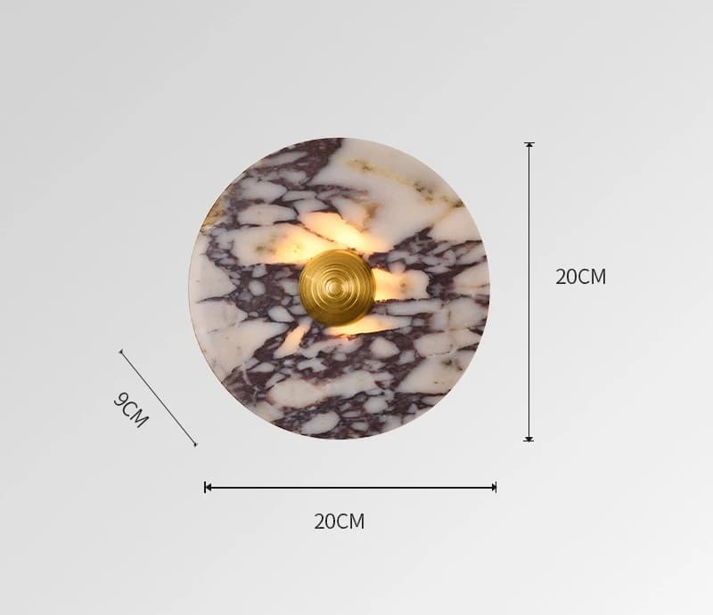 Lampe murale Led créative en marbre, décoration intérieure de maison, appliques murales en pierre na