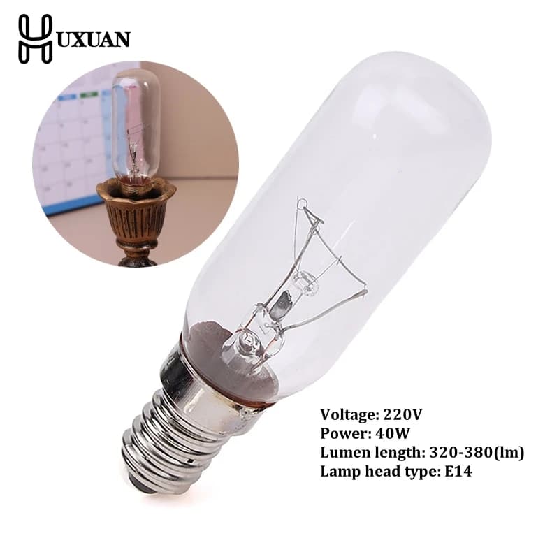 Ampoule E14 LED T25 220V 40W pour hotte de cuisinière, lampe à filament extracteur, ampoule de venti