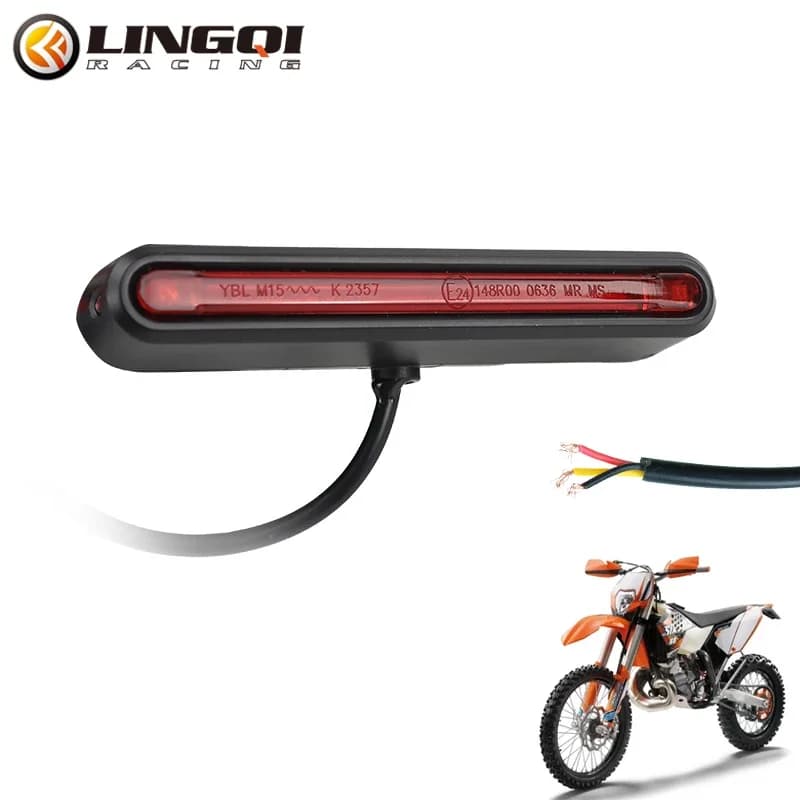 LINGQI RACING indicateur LED feu arrière clignotant feux de freinage pour ATV Kart Dirt Bike Motocro