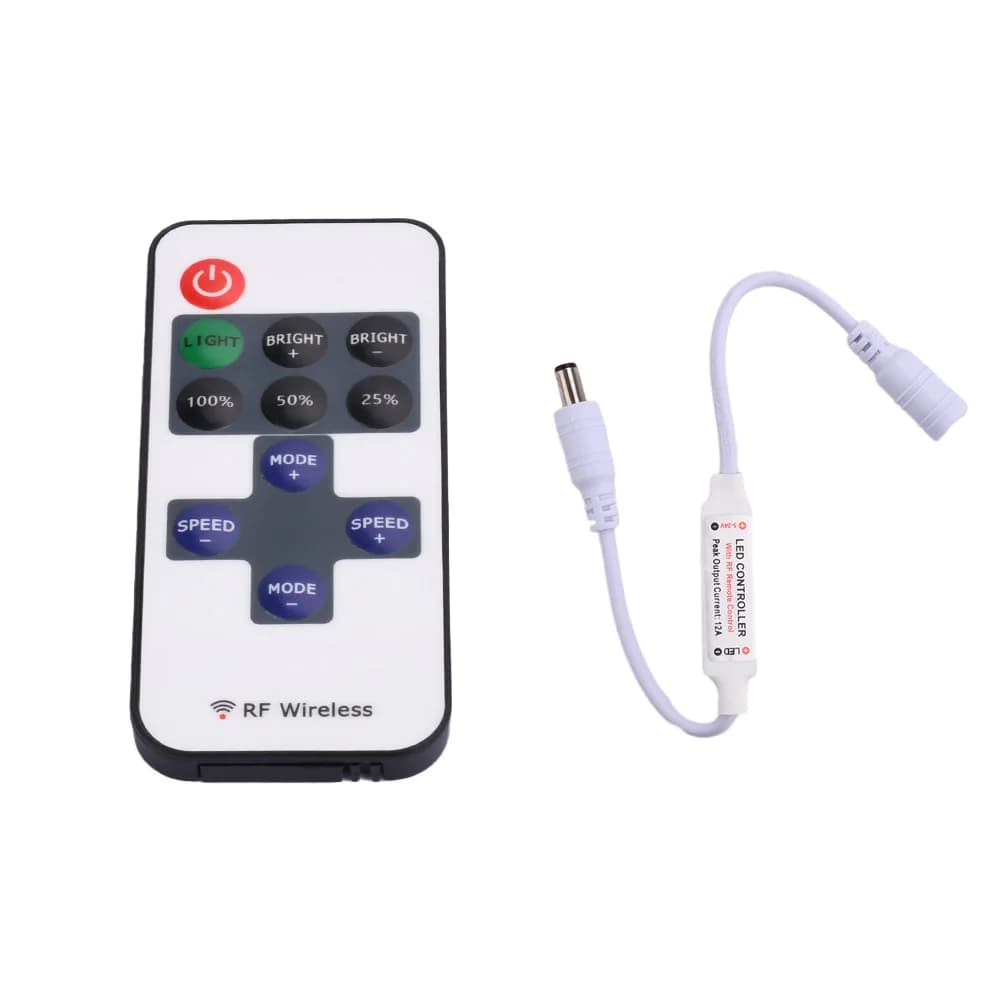 Télécommande LED sans fil RF, contrôleur de gradation, 433MHz, avec batterie pour la réglage de la l