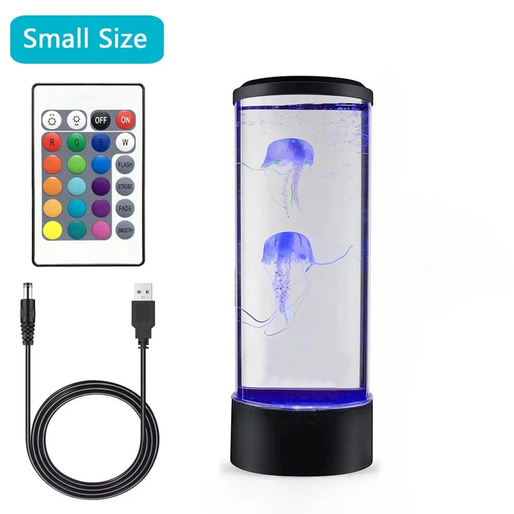 Lampe méduse LED veilleuse télécommande couleur changeante décoration de la maison lumières Aquarium