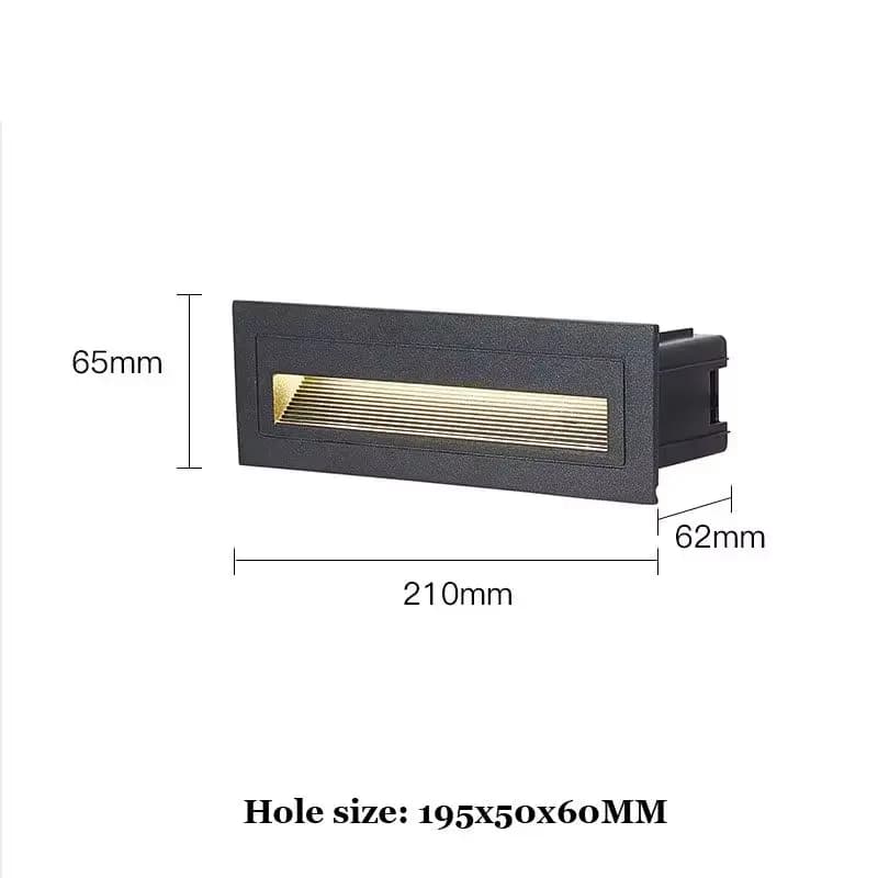 6W LED repose-pieds intégré applique extérieure étanche étape lumières escaliers lumière plinthes ve