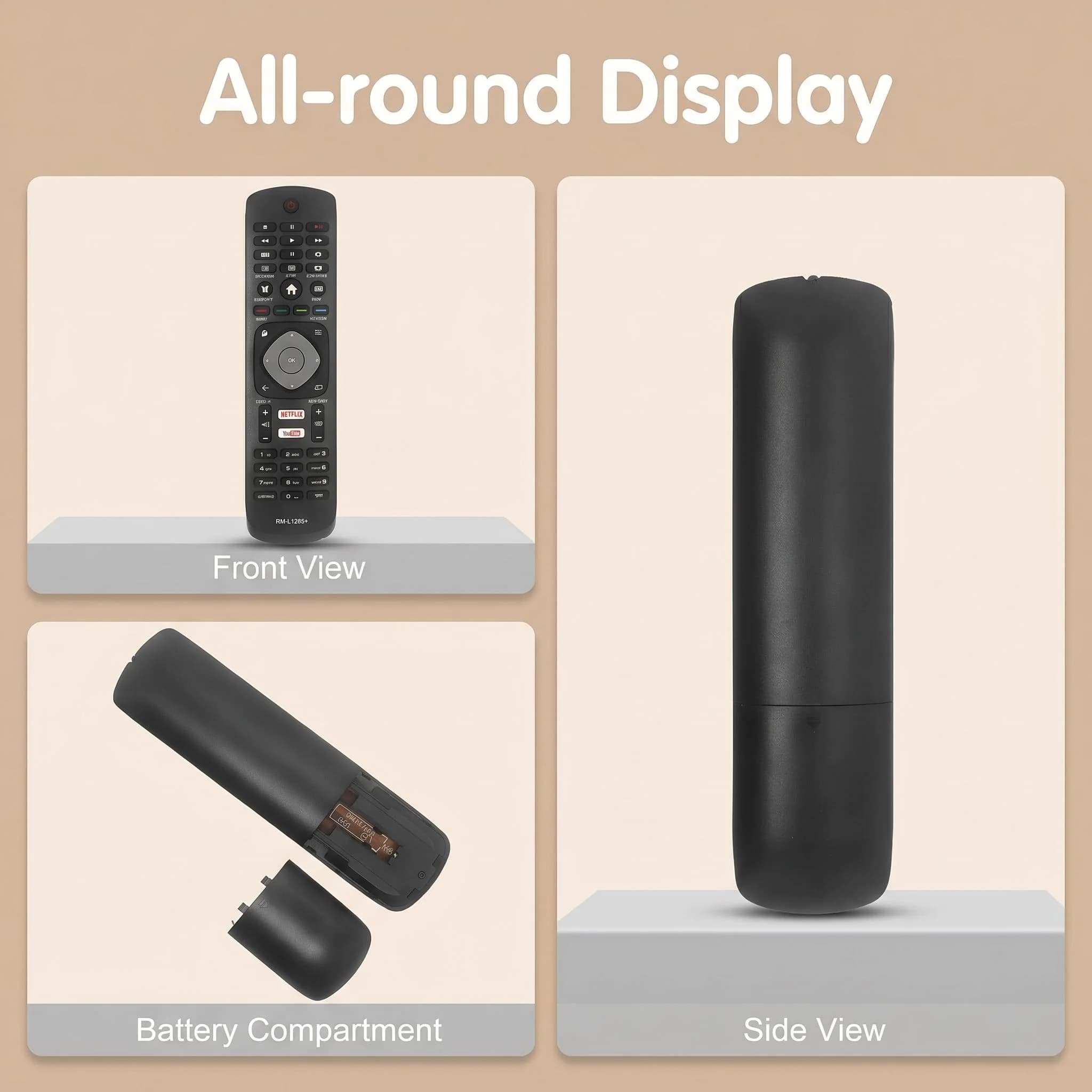 Télécommande FAZV pour téléviseurs Philips LED 4K UHD Smart séries 43PUS, 49PUS, 50PUS, 55PUS, 65PUS