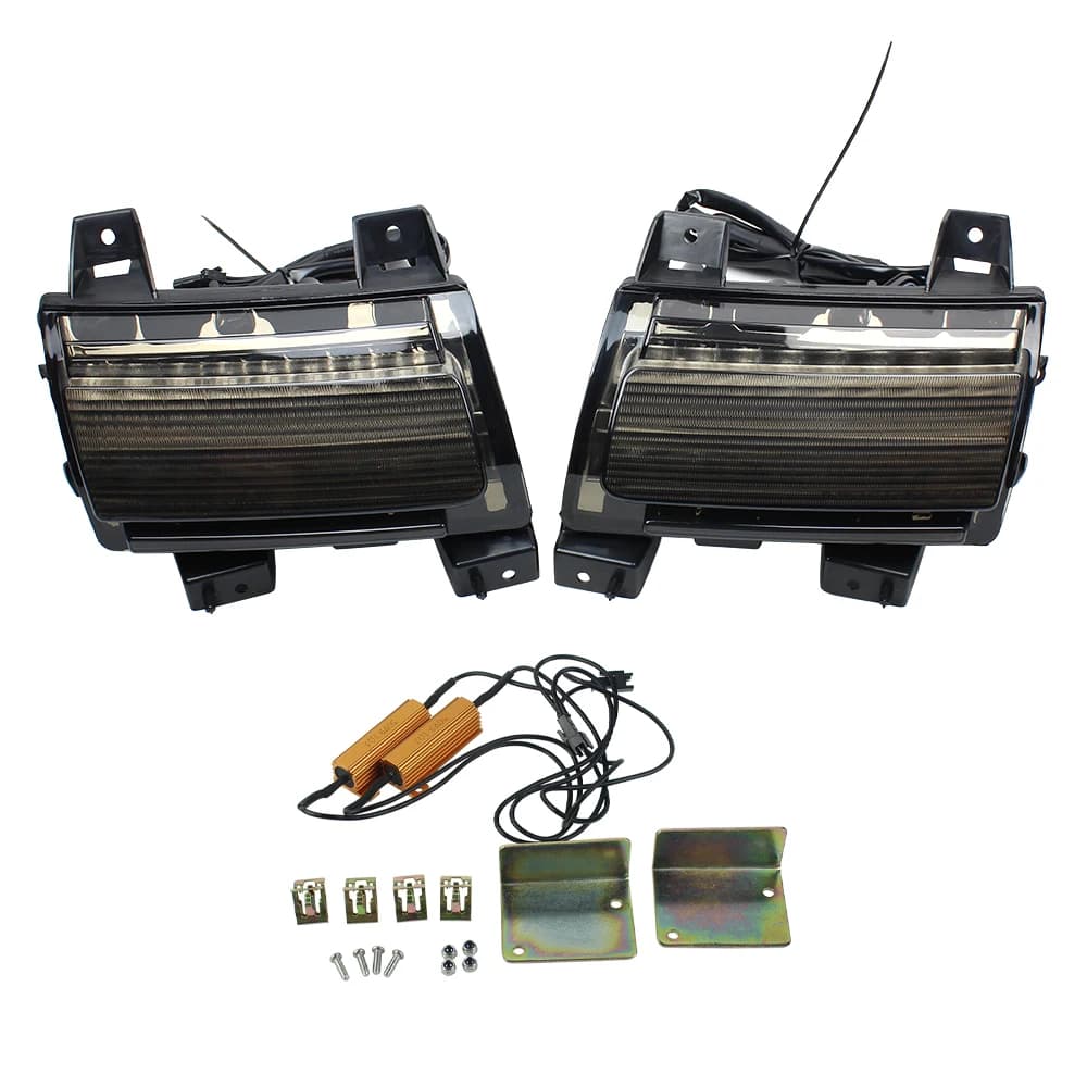 Clignotants LED DRL, feux de jour, lumière de garde-boue pour Jeep Wrangler JL Sport 2018 2019 2020
