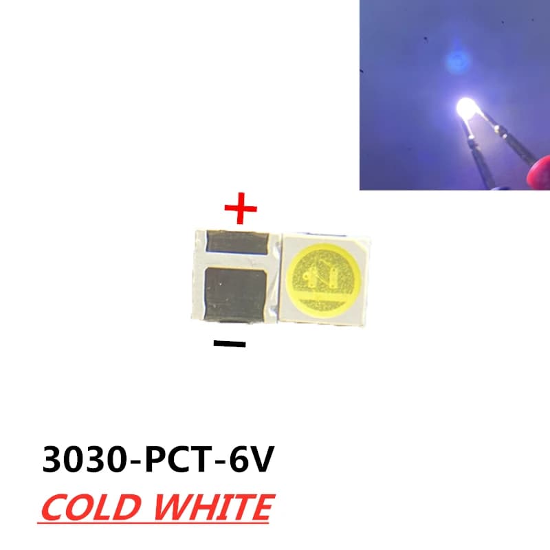 Lextar – diode LED SMD originale, 500 pièces, 3030 6V 2W 1.5W, blanc froid, haute puissance pour rét