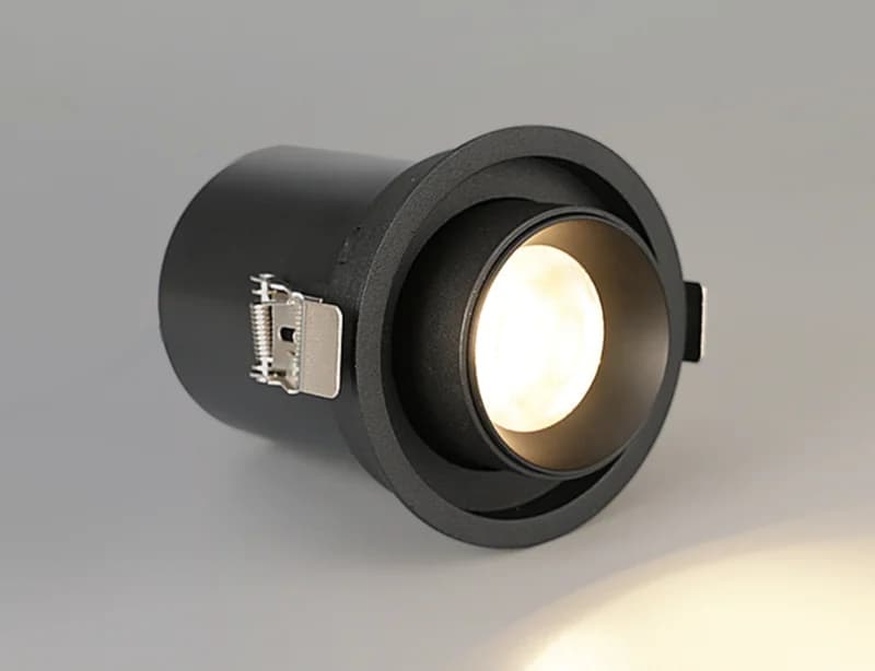 Dimmable Rotation LED Downlights 24W/20W/18W/15W/12W/9W Epistar Puce En Aluminium Encastré COB Spots