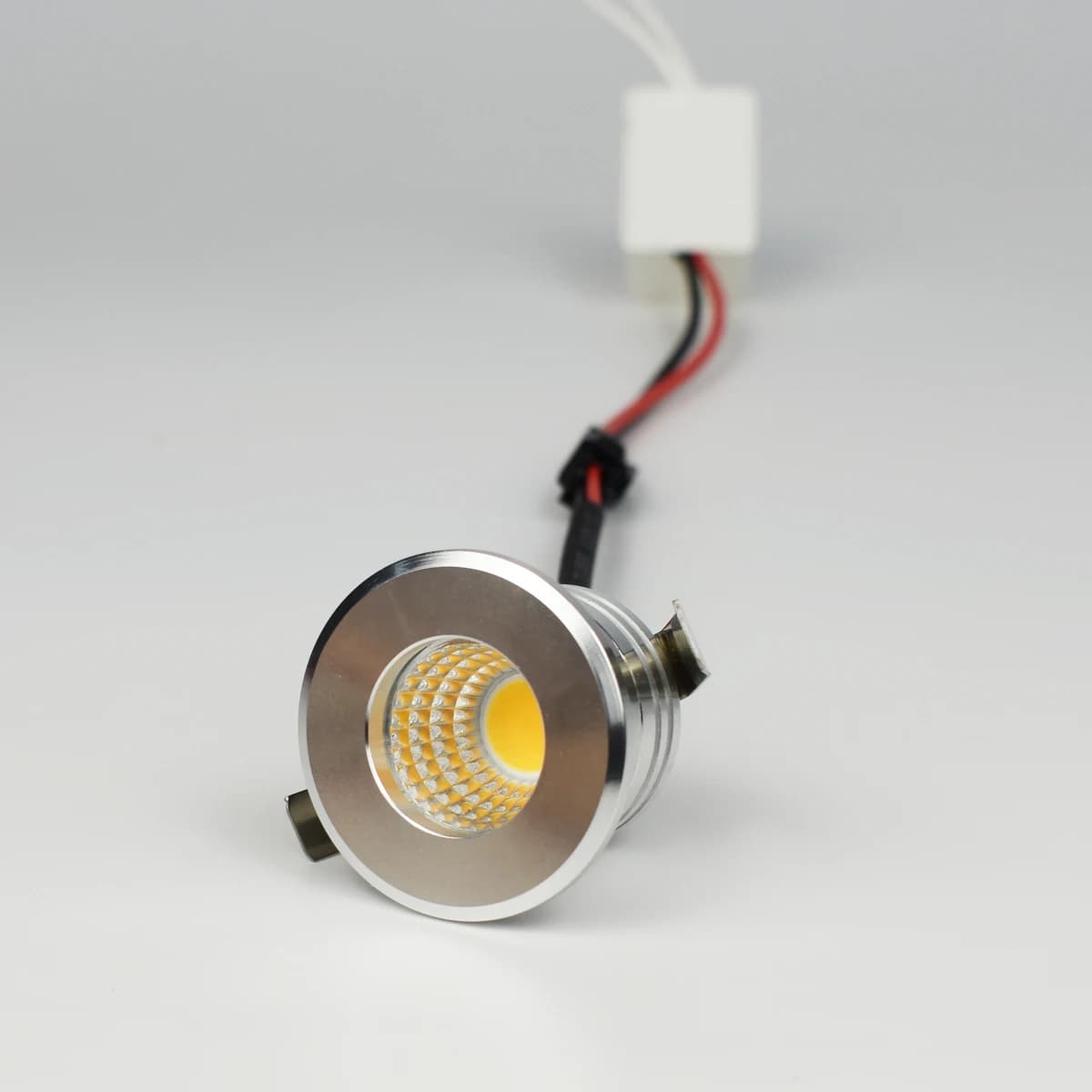 Mini projecteurs LED COB 3W 110V 220V noir argent blanc