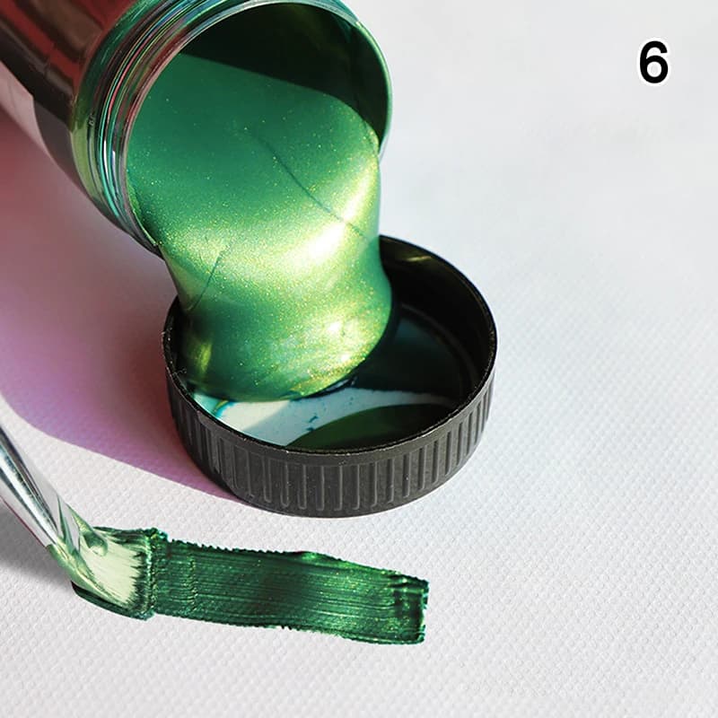 Peinture acrylique dorée métallique de qualité supérieure, 100ml, imperméable pour Statues, tissus e