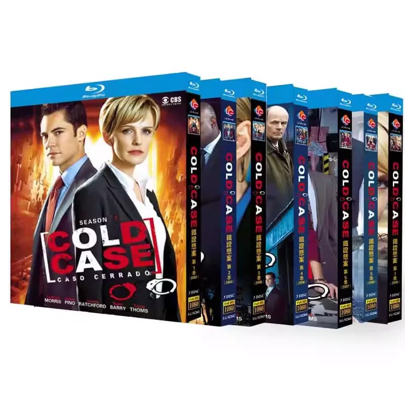 BD Blu-ray Disc Série TV américaine à suspense haute définition Cold Case Saisons 1 à 7 Coffret de 2