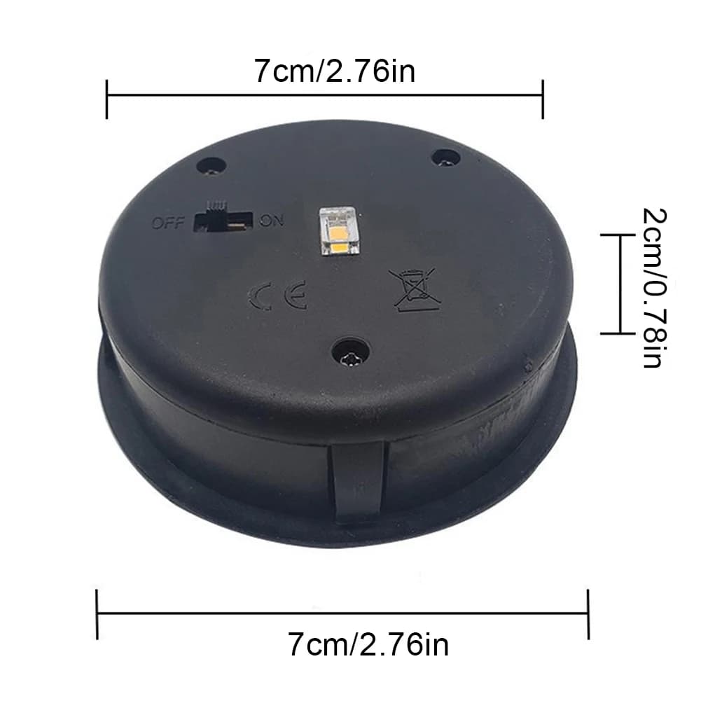 1/2 pièces lampe solaire remplacement IP44 étanche atmosphère décorer lumière avec ampoule LED lumiè