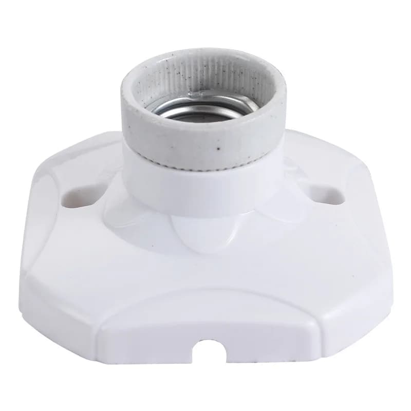 Ampoule LED suspendue carrée en céramique E27, vis de Base, doublure en bakélite, support de lampe i