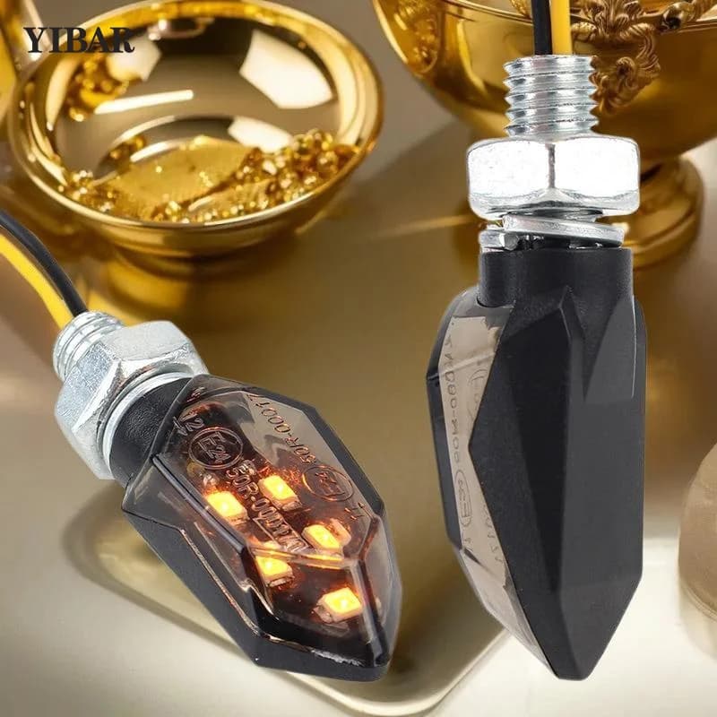 Indicateur LED de Moto haute intensité: Mini clignotant universel, clignotant ambre pour Moto