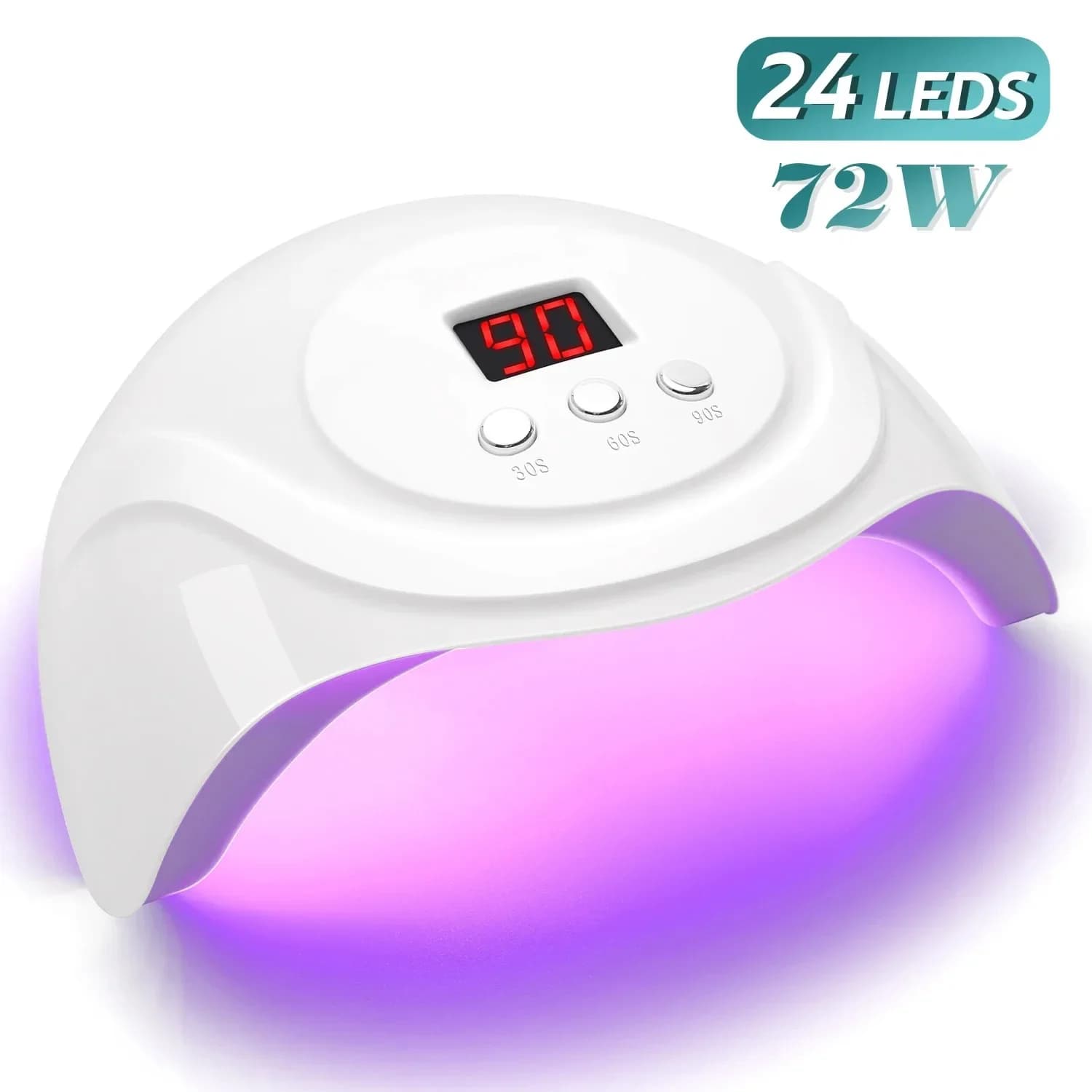 Sèche-ongles professionnel avec 3 réglages de minuterie, lampe UV LED, cabine UV, manucure, outils d