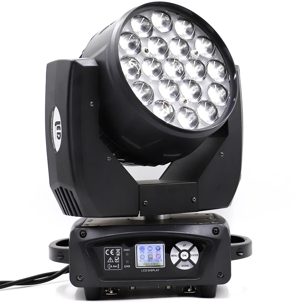 Lumière principale mobile de lavage de faisceau de zoom 19x15W pour l'effet d'éclairage de scène ave