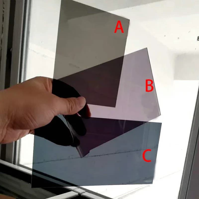 Panneau d'écran LED noir Transparent, 3 couleurs, 200x200x2mm, feuille de plastique dédiée, panneau