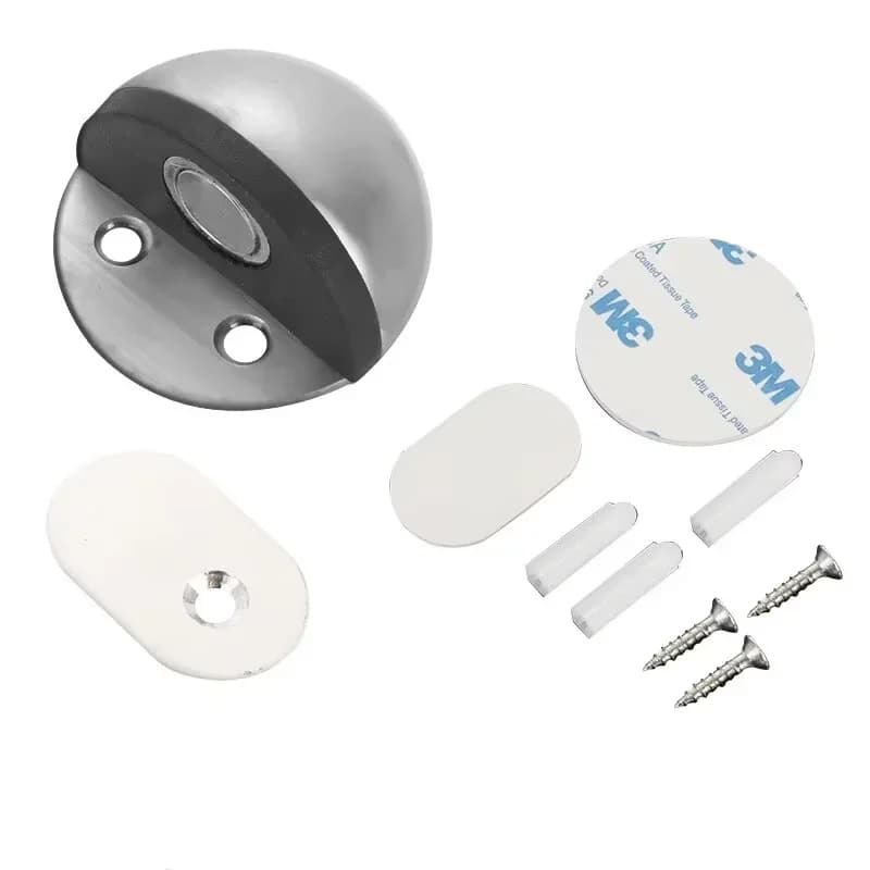 Butée de porte magnétique en acier inoxydable, butée de porte dissimulée robuste, support de porte m