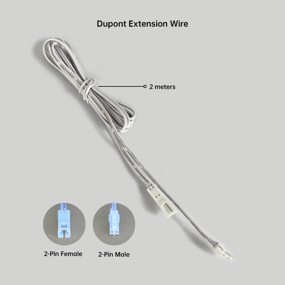 1 pièces 3 pièces 5 pièces fil Dupont 2m 2Pin 8mm 10mm connexion mâle femelle pour bricolage armoire