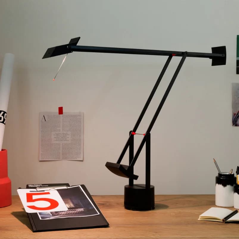 Artemedes Tizio-Lampe de table industrielle avec interrupteur, design danois, bascule mécanique, lam
