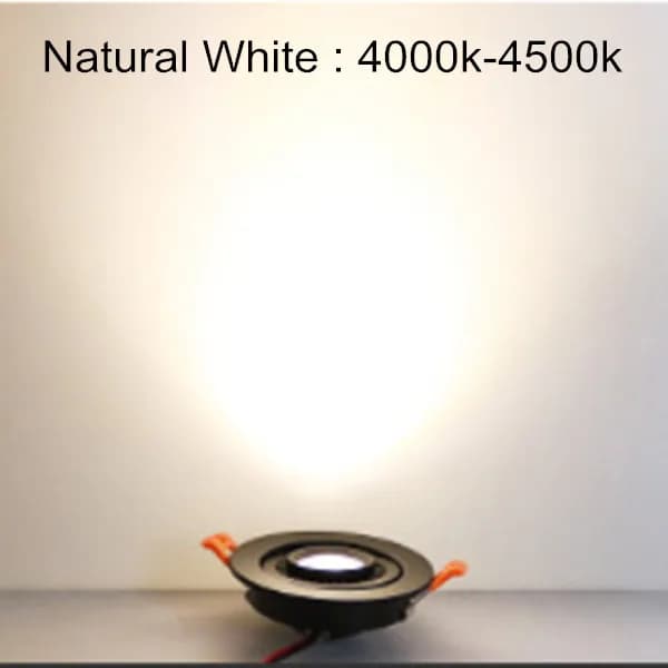 Spot Lumineux LED Encastrable pour le Plafond, Angle Rotatif à 360 °, 5/7/10/15/18W, 3000/4000/6000K