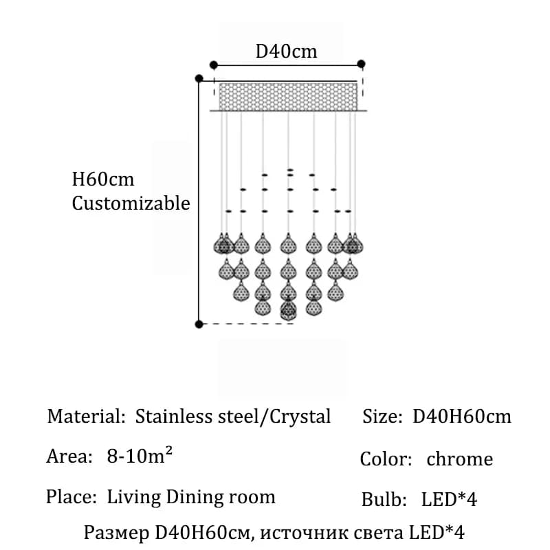 Lustres en cristal de luxe, luminaires de salon, lampe suspendue au plafond, lampe suspendue, décora