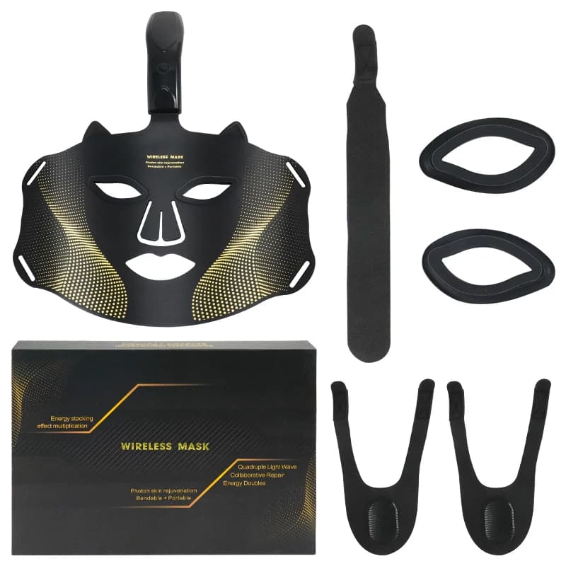 Masque de beauté photonique LED 4 couleurs, Instrument électronique USB, rajeunissement, éclaircit l