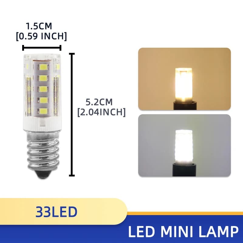 Ampoule LED E14 SMD 220, 3/5/7W, AC 240/2835 V, blanc chaud/froid, éclairage d'intérieur pour salon