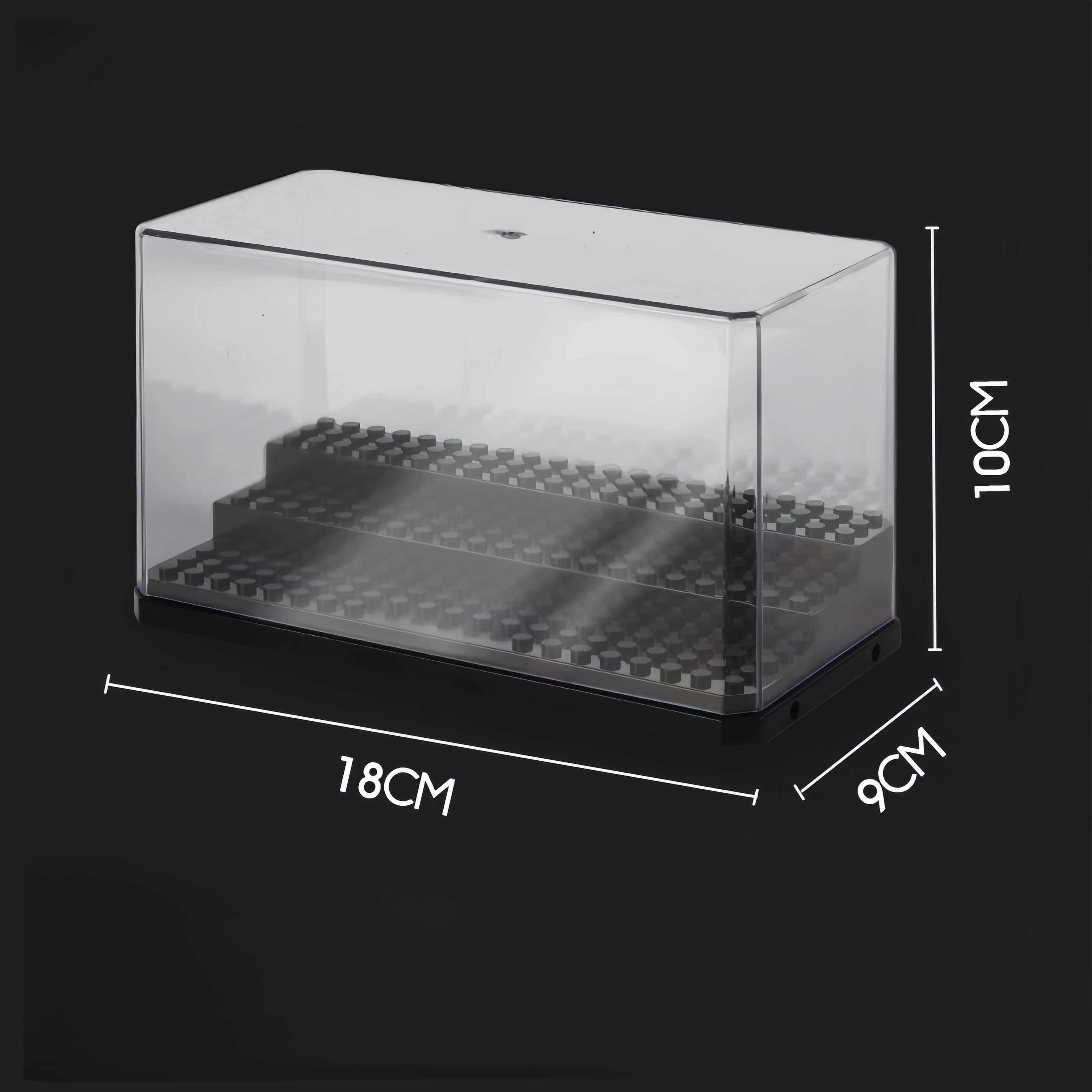 Vitrine étagère transparente large boîte à 3 niveaux pour figurines-protecteur acrylique pour petite