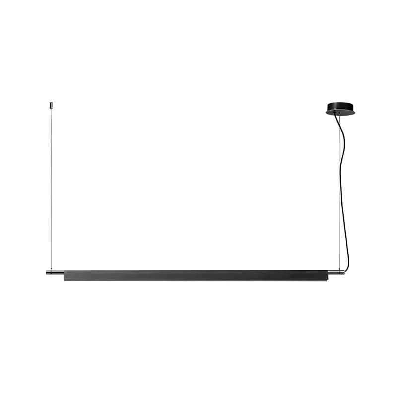 Lampe LED Suspendue Linéaire au Design Scandinave, Luminaire Décoratif d'Nik, Idéal pour un Salon, u